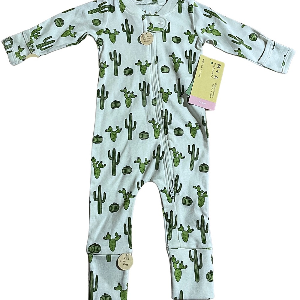 Monica + Andy Cactus One Piece Baby Sleepers